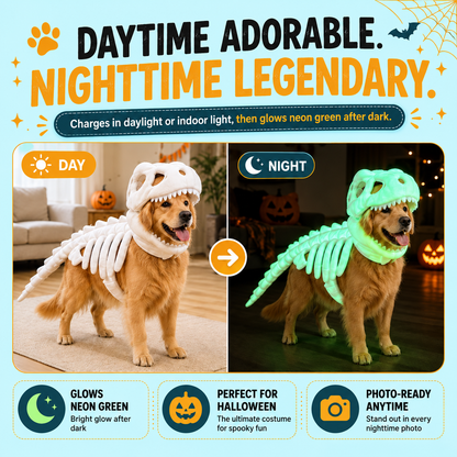 Apexmera™ Dinosaur Skeleton Dog Costume