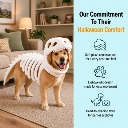 Apexmera™ Dinosaur Skeleton Dog Costume