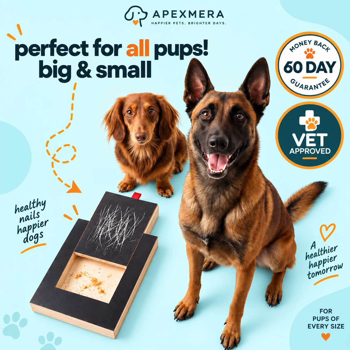 Wooden Dog Scratch Board Nail