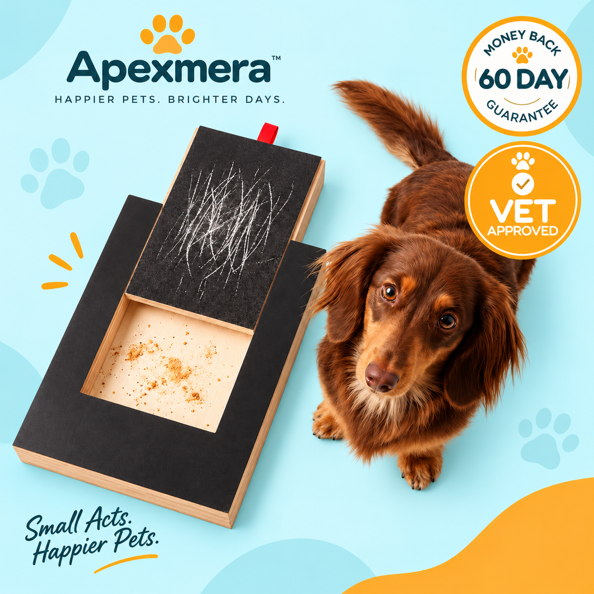 Wooden Dog Scratch Board Nail
